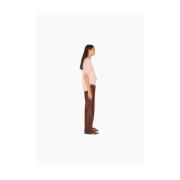 Straight Trousers Nanushka , Brown , Dames