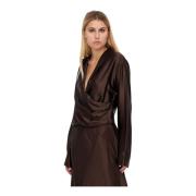 Blouses Erika Cavallini , Brown , Dames