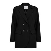 Klassieke Dubbelrij Blazer 30112 Zwart Co'Couture , Black , Dames