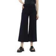 Cropped Trousers Frame , Blue , Dames