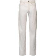Slim-Fit Witte Jeans met Asymmetrische Zak Maison Margiela , White , H...