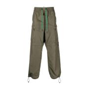 Smal toelopende broek Moncler , Green , Heren