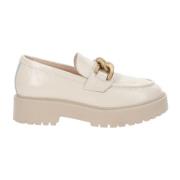 Leren Dames Mocassins Nerogiardini , Beige , Dames