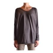 Modieuze Oversized Paarse Blouse Aspesi , Gray , Dames