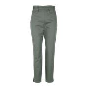 Groene katoenen hoge taille broek Philosophy di Lorenzo Serafini , Gre...