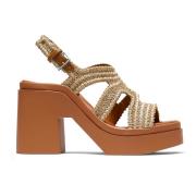 High Heel Sandals Clergerie , Beige , Dames