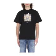 T-shirts Throwback , Black , Heren