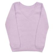 Round-neck Knitwear Roberto Collina , Purple , Dames