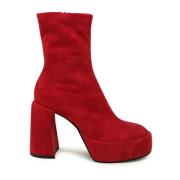 Rode Enkellaarzen Aw23 Elena Iachi , Red , Dames