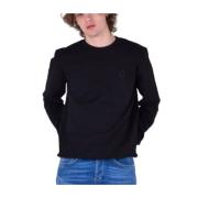 Zwarte Crewneck Sweatshirt, Uf641 Kf0196 Fs6.890 Dondup , Black , Here...
