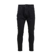 Zwarte Skinny Jeans voor Mannen Don The Fuller , Black , Heren