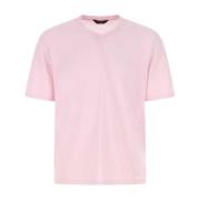 Hoogwaardige T-shirts voor mannen Z Zegna , Pink , Heren