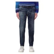 Stijlvolle Slim-fit Jeans voor Mannen Dondup , Blue , Heren
