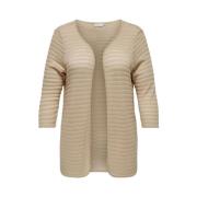 Cardigan Only Carmakoma , Beige , Dames