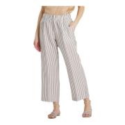 Leather Trousers Le Tricot Perugia , White , Dames