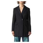 Blazerjas Msgm , Black , Dames