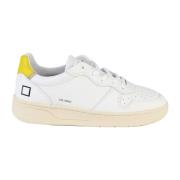 Wit/Gele Sneakers D.a.t.e. , White , Dames