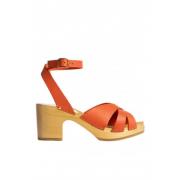 High Heel Sandals Youyou , Orange , Dames