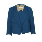 Pre-owned Wool Blazer Chloé Pre-owned , Blue , Dames