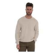 Round-neck pullover Gran Sasso , Beige , Heren