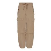 Beige Cargo Broek met Verstelbare Pasvorm Co'Couture , Beige , Dames