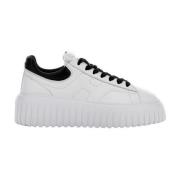 Witte H-Stripes Sneakers Hogan , White , Dames