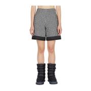 Tweed Lange Shorts Moncler , Black , Dames