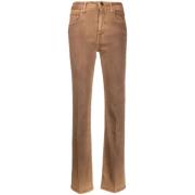 Bruine Straight-Leg Jeans met Geborduurd Logo Jacob Cohën , Brown , Da...