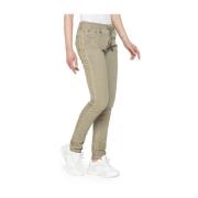 Elastische Taille Slim-fit Broek Carrera Jeans , Green , Dames