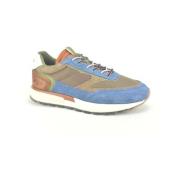 Blauwe + Taupe Runner N. DZ Sneakers Hoff , Blue , Heren