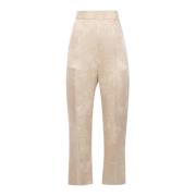 Slim-fit Trousers Semicouture , Beige , Dames