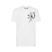 Witte T-shirts en poloshirts Philipp Plein , White , Heren