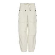 Elba Cargo Broek, Comfortabel en Stijlvol Co'Couture , White , Dames