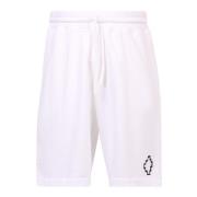 Casual shorts met logo print Marcelo Burlon , White , Heren