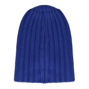 Kasjmier Geribbelde Beanie Hoed Laneus , Blue , Heren