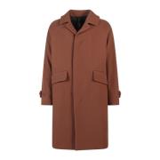 Single-Breasted Coats Hevo , Brown , Heren