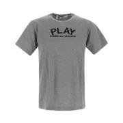 T-shirt Comme des Garçons Play , Gray , Heren