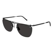 Stylish Sungles for Men - Black/Black Saint Laurent , Black , Heren