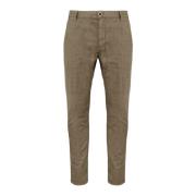 Slim Fit Chino Broek BomBoogie , Brown , Heren