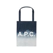 Tote Bags A.p.c. , Blue , Heren