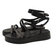 Tijdloze Elegante Zwarte Sandalen Ancient Greek Sandals , Black , Dame...