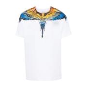 Lunar Wings Regular T-shirt Marcelo Burlon , White , Heren