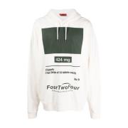 Hoodie 424 , White , Heren