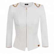 Light Jackets Elisabetta Franchi , White , Dames