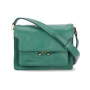 Groene Leren Schoudertas Marni , Green , Dames