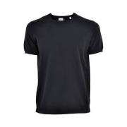 Zwarte katoenen shirt Aspesi , Black , Heren