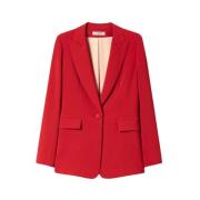 Korte jas Twinset , Red , Dames