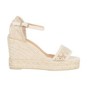 Balbine Sleehak Sandalen Castañer , Beige , Dames