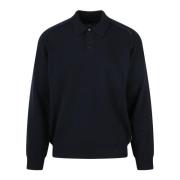 Superfijne Wol Polo - Fw23 Roberto Collina , Blue , Heren