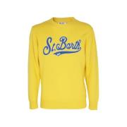 Sweatshirt Saint Barth , Yellow , Heren
